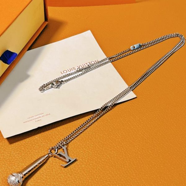 LOUIS VUITTON microfono Suono Collana con microfono