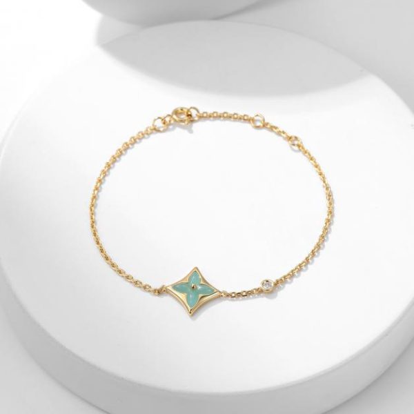 Bracciale LOUIS VUITTON con amazzonite presbiopia a forma di diamante