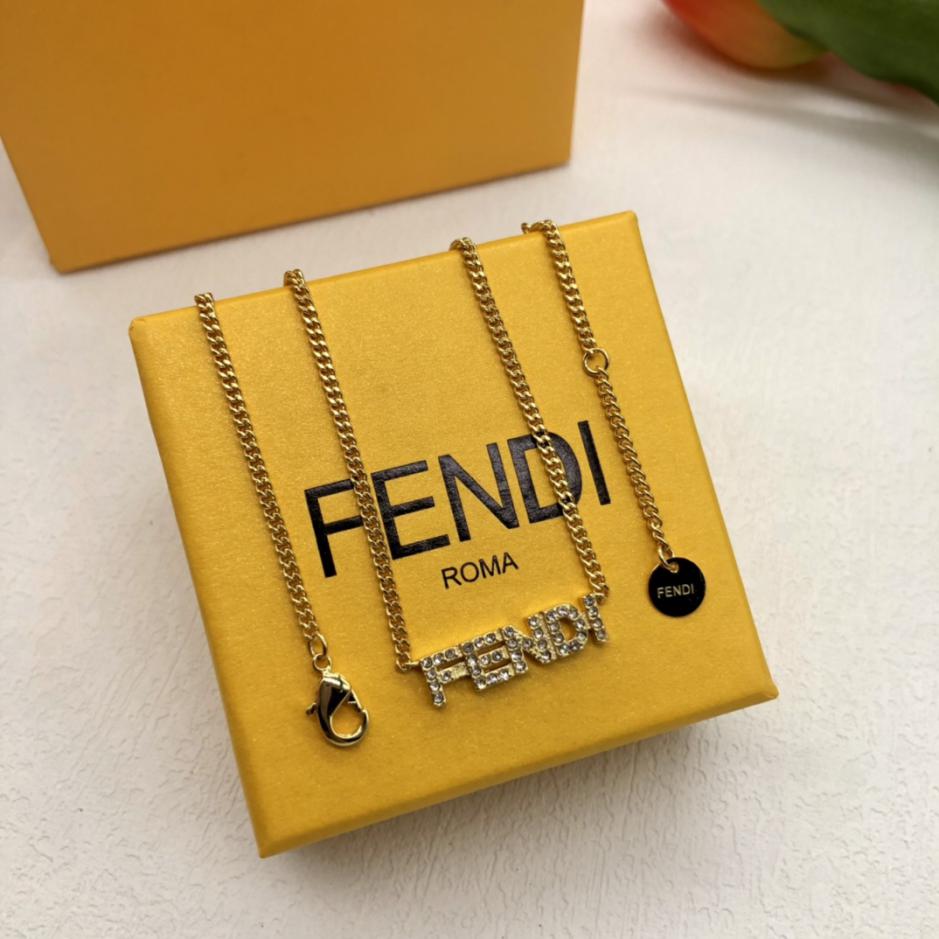 replica,repliche,fake,1:1,earrings,bracelet,ring,jewelry Collana Fendi