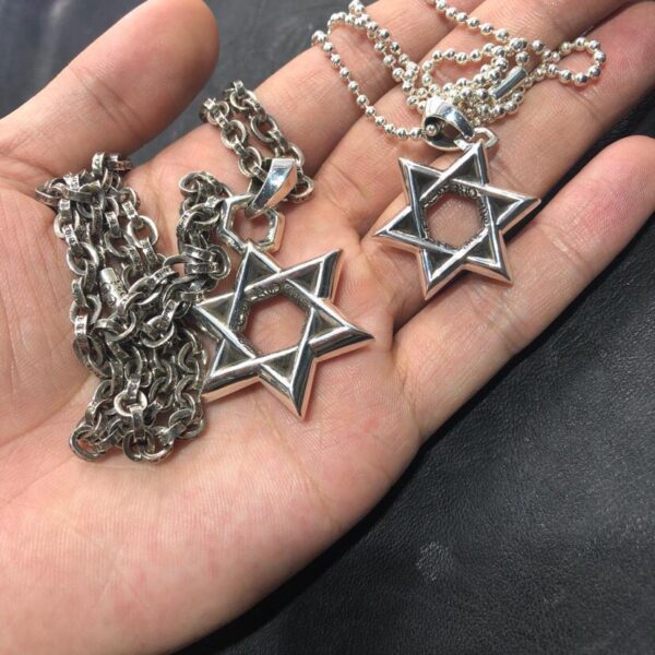 Collana coppia stella a sei punte Chrome Hearts
