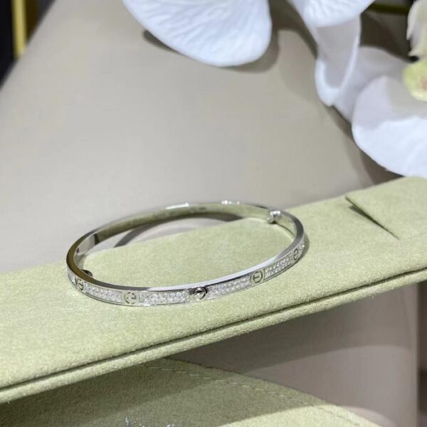 replica,repliche,fake,1:1,earrings,bracelet,ring,jewelry Cartier versione stretta del respiro del bambino e braccialetto di diamanti (E423)