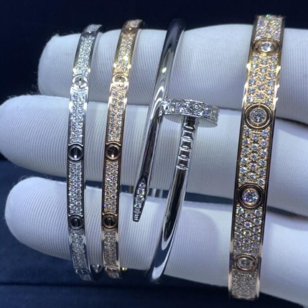 replica,repliche,fake,1:1,earrings,bracelet,ring,jewelry Bracciale Cartier LOVE con respiro infantile, bracciale con unghie Cartier, pregevole fattura (1721)