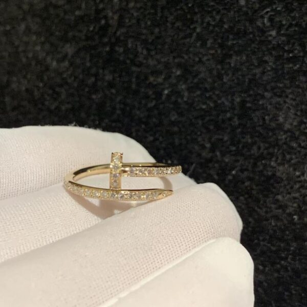 replica,repliche,fake,1:1,earrings,bracelet,ring,jewelry Anello per unghie Cartier in oro 18k (40DF)