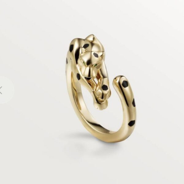 replica,repliche,fake,1:1,earrings,bracelet,ring,jewelry L’anello della serie Leopard di Cartier può essere personalizzato in vero oro 18k (20F5)