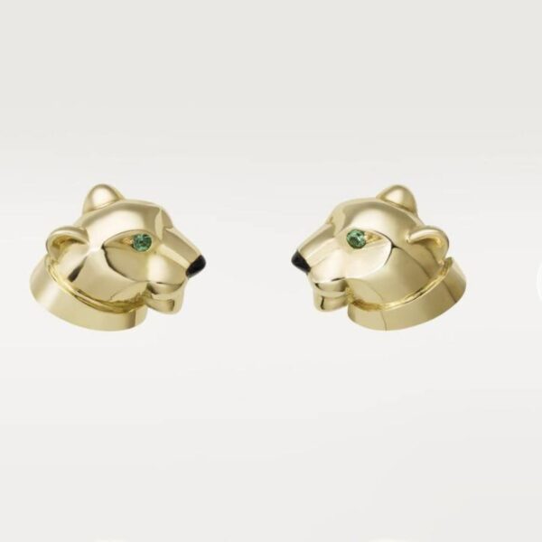 replica,repliche,fake,1:1,earrings,bracelet,ring,jewelry Gli orecchini della serie Cartier Leopard possono essere personalizzati in vero oro 18 carati (FD7A)