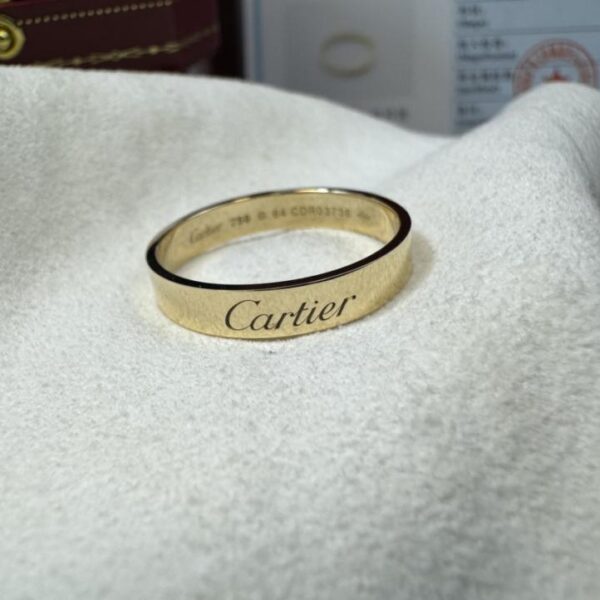 replica,repliche,fake,1:1,earrings,bracelet,ring,jewelry Consegna effettiva, fede nuziale classica personalizzata Cartier serie C in oro 18 carati, colore oro K (A9AA)
