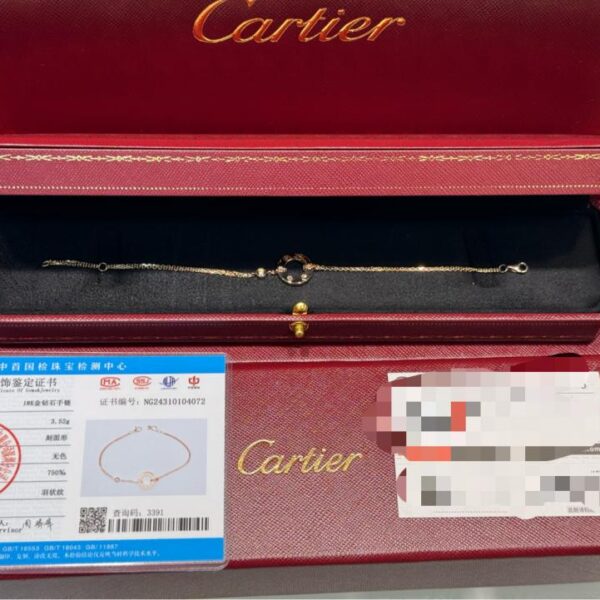 replica,repliche,fake,1:1,earrings,bracelet,ring,jewelry Foto reali della consegna, braccialetto personalizzato Cartier love series cake in oro 18 carati, oro rosa (1187)