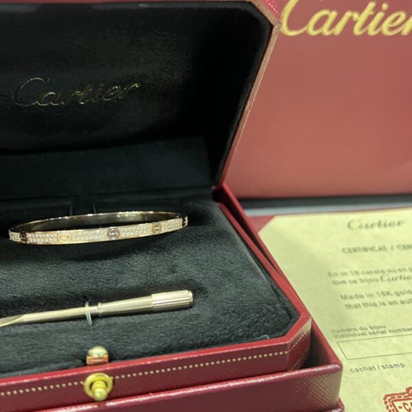 replica,repliche,fake,1:1,earrings,bracelet,ring,jewelry Foto reali della consegna, versione stretta personalizzata Cartier in oro 18 carati del braccialetto Baby’s Breath, oro rosa (8A27)
