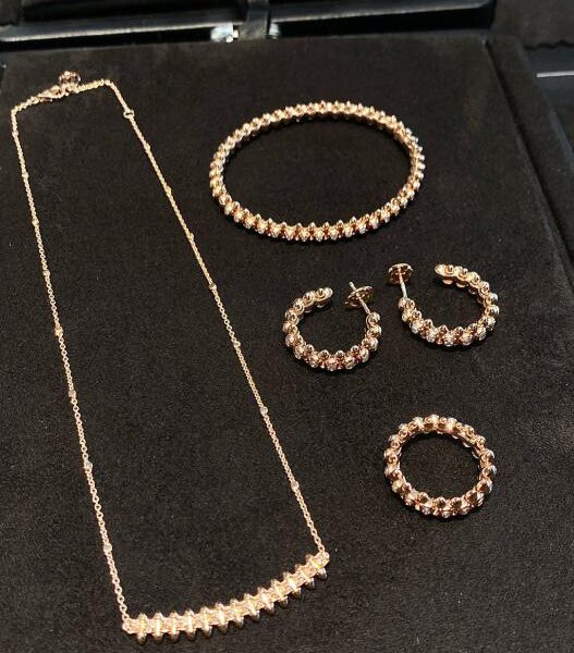 replica,repliche,fake,1:1,earrings,bracelet,ring,jewelry Vero e proprio scatto di collana｜braccialetto｜anello｜orecchini di alta qualità in vero oro 18k e diamanti veri (DBCD)