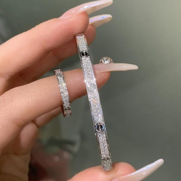 replica,repliche,fake,1:1,earrings,bracelet,ring,jewelry Foto reale dell’anello del braccialetto Baby’s Breath in oro vero 18k e diamanti (A6FA)