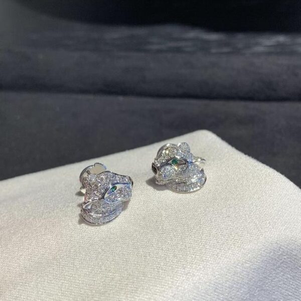 replica,repliche,fake,1:1,earrings,bracelet,ring,jewelry Ordine cliente Cartier Orecchini leopardati con diamanti pieni (3259)