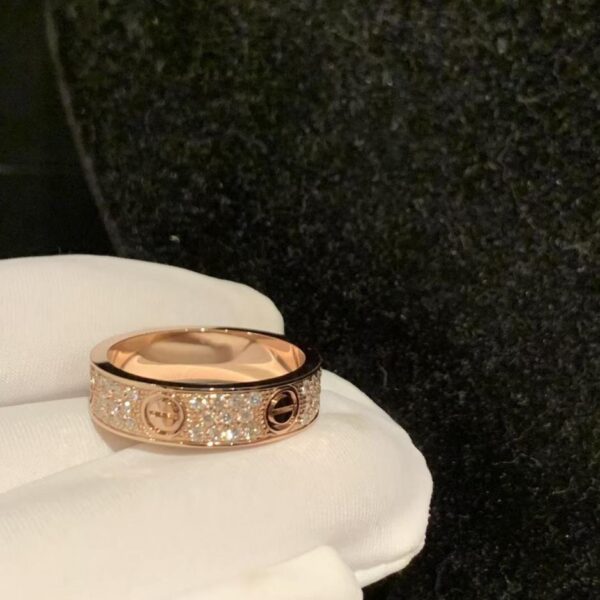 replica,repliche,fake,1:1,earrings,bracelet,ring,jewelry Anello stellato in oro 18 carati Cartier versione ampia (2B48)