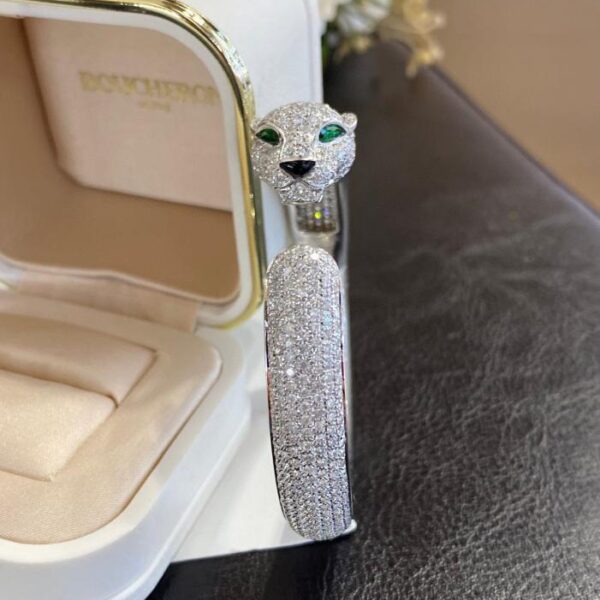replica,repliche,fake,1:1,earrings,bracelet,ring,jewelry Bracciale Cartier versione ampia con diamanti pieni di alta qualità in oro 18 carati con diamanti pieni (843F)