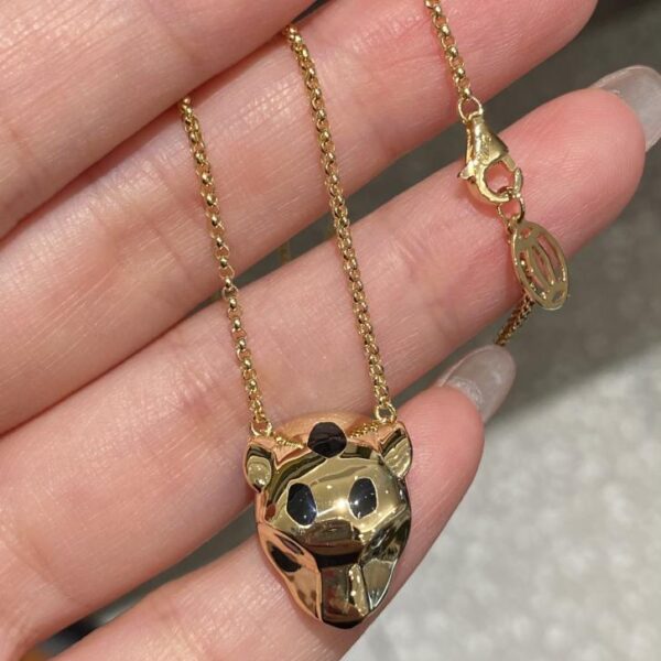 replica,repliche,fake,1:1,earrings,bracelet,ring,jewelry Collana Cartier leopardo maculato in vero oro 18k (61E2)