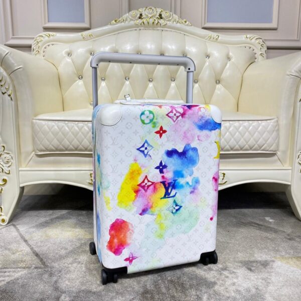 Valigia trolley/borsa da viaggio Louis Vuitton di alta qualità in pelle con cambio colore, con serratura personalizzata, ruota universale da 20 pollici (G6LI9)