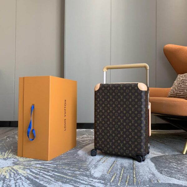 Valigia trolley/borsa da viaggio Louis Vuitton di alta qualità, in pelle con cambio colore, con serratura personalizzata, ruota universale da 20 pollici (RMBNX)