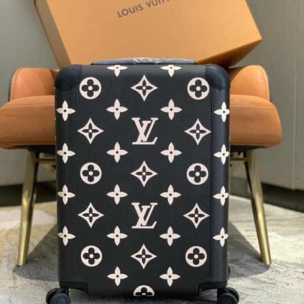 Louis Vuitton [versione di alta gamma da 55 cm, scatola coordinata] Valigia trolley a quattro ruote HORIZON/borsa da viaggio da 20 pollici (S6M1Z)