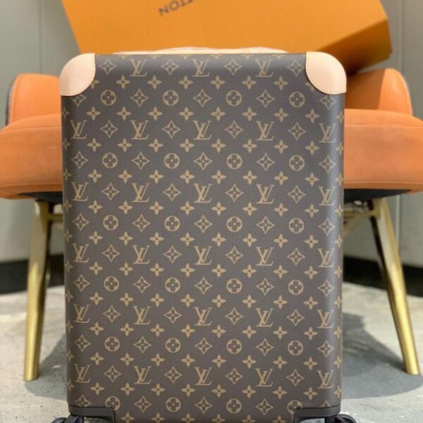 Louis Vuitton [versione di alta gamma da 55 cm rivestita in vera pelle] Valigia trolley a quattro ruote HORIZON/borsa da viaggio da 20 pollici (06LU2)