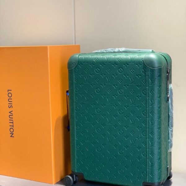Louis Vuitton [versione di alta gamma da 55 cm rivestita in vera pelle] Valigia trolley a quattro ruote HORIZON/borsa da viaggio da 20 pollici (5POCF)