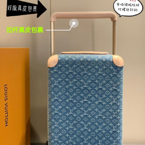 replica,repliche,fake,1:1,earrings,bracelet,ring,jewelry Louis Vuitton [versione di alta gamma da 55 cm rivestita in vera pelle] Valigia trolley a quattro ruote HORIZON/borsa da viaggio da 20 pollici (FOK7A)
