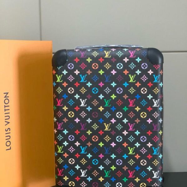 Louis Vuitton [versione di alta gamma da 55 cm rivestita in vera pelle] Valigia trolley a quattro ruote HORIZON/borsa da viaggio da 20 pollici (D9NE0)